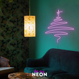 "Weihnachtsbaum III" Leuchtmotiv aus LED Neon