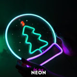 "Weihnachtsbaum - Deko" Leuchtmotiv aus LED Neon