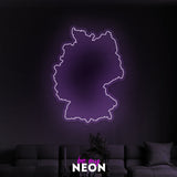 "Deutschland" Leuchtmotiv aus LED Neon