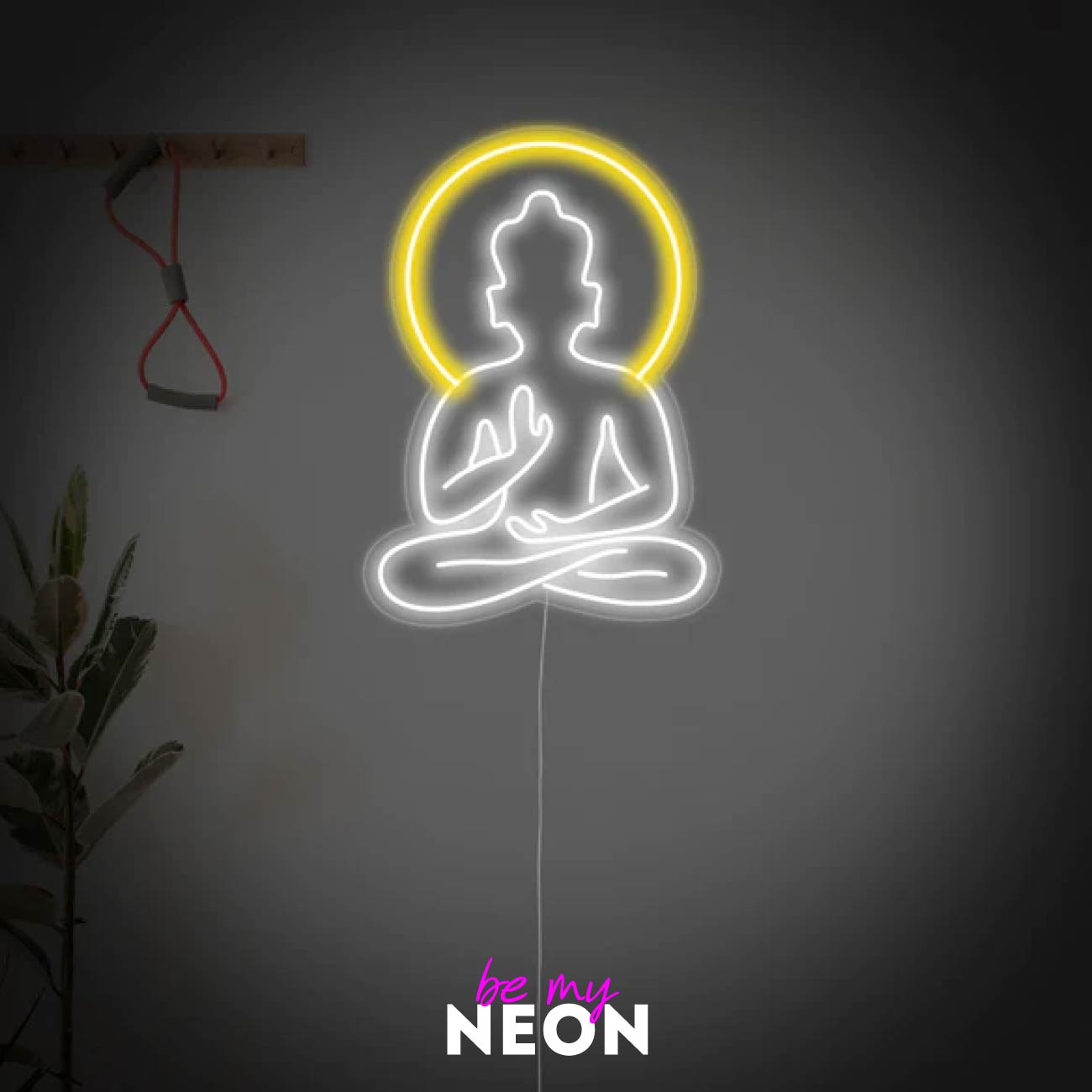 "Yoga Buddha Meditation" LED Neonschild