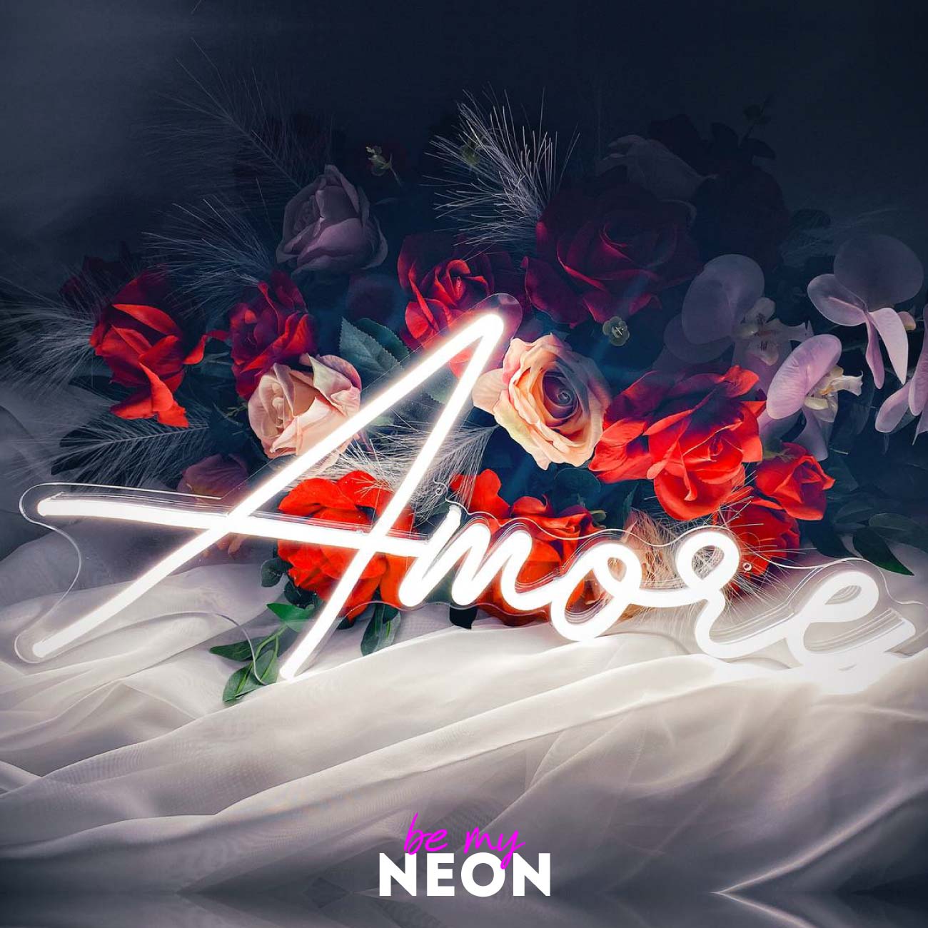 "Amore" Liebes - Leuchtschrift aus LED Neon