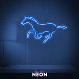 "Pferd Mustang" Leuchtschrift aus LED Neon