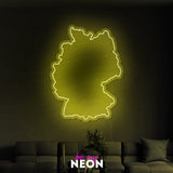 "Deutschland" Leuchtmotiv aus LED Neon