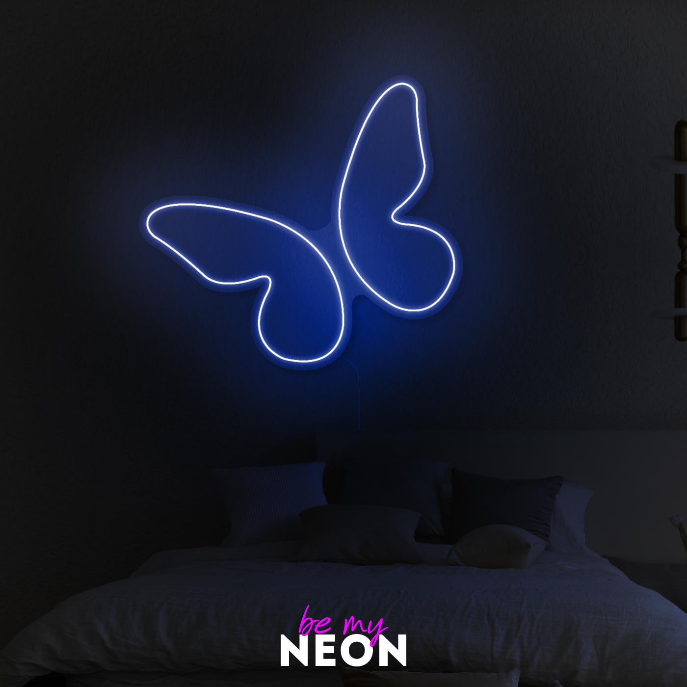 "Schmetterling Simple" Leuchtmotiv aus LED Neon