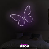 "Schmetterling Simple" Leuchtmotiv aus LED Neon