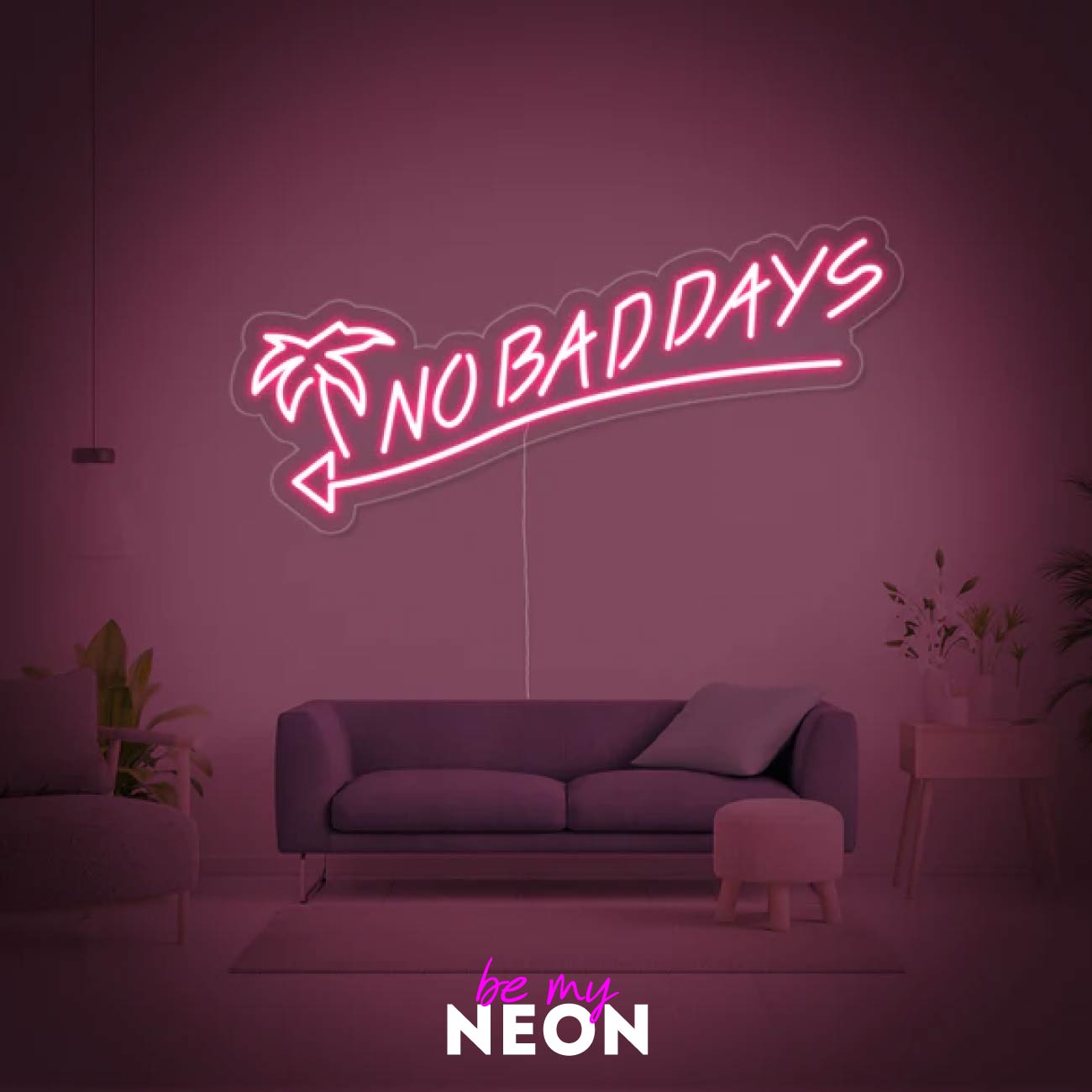 "No Bad Days" LED Neonschild