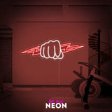 "Faust Blitz Kampfsport Fight" LED Neonschild