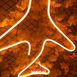 "auf und davon!"  Leuchtmotiv aus LED Neon