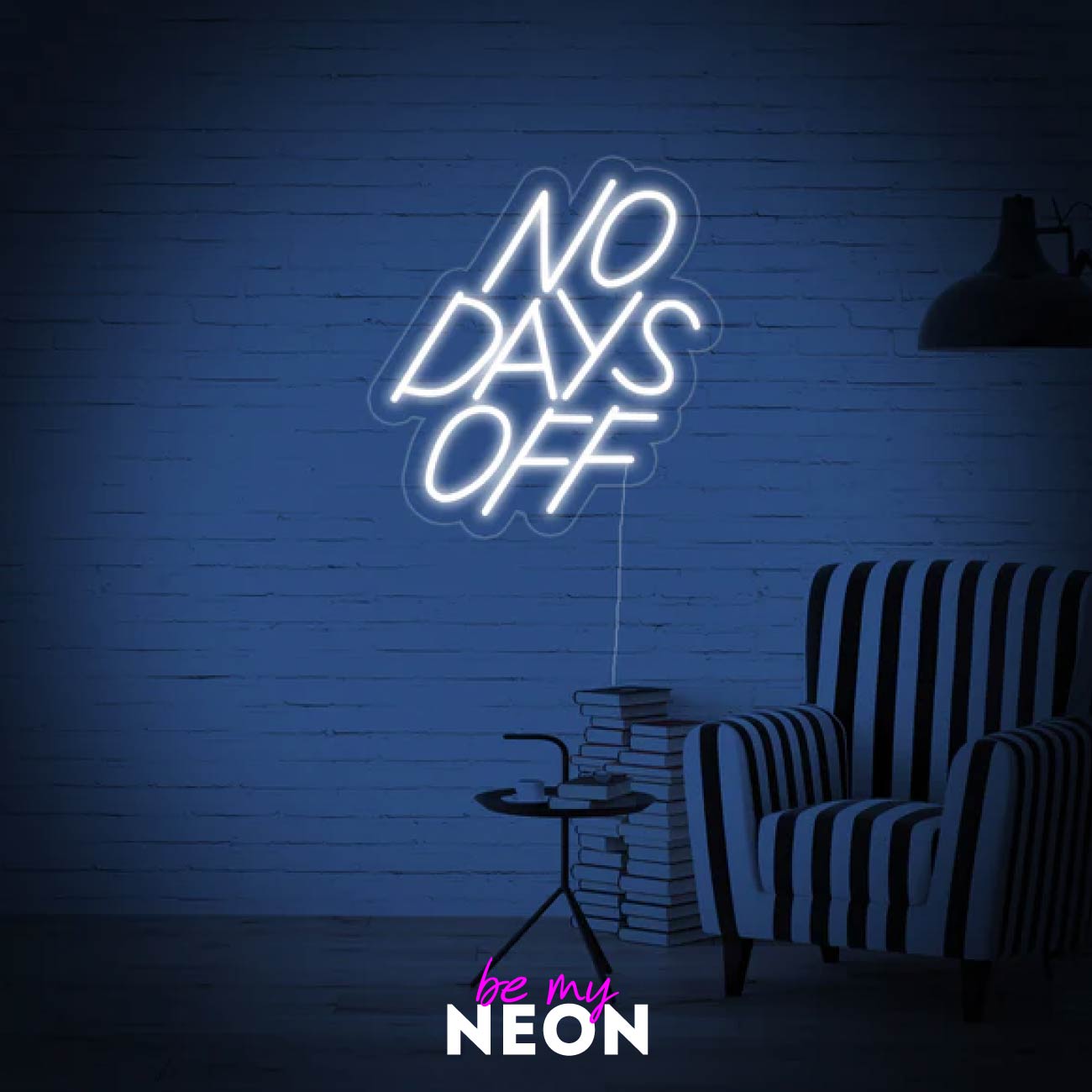 "No Days Off" LED Neonschild