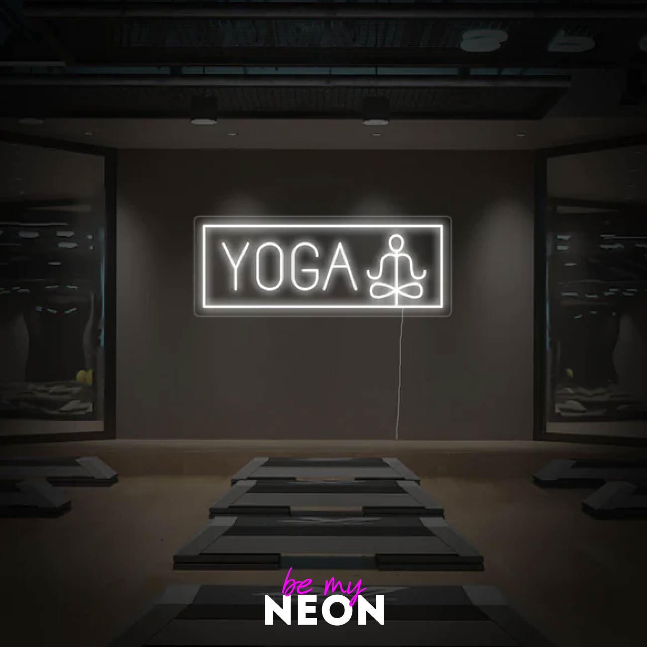 "Yoga Meditation Buddha" LED Neonschild