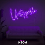 "unstoppable" LED Neonschild