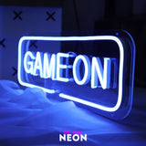 "game on" Leuchtmotiv aus LED Neon