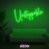 "unstoppable" LED Neonschild