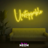 "unstoppable" LED Neonschild