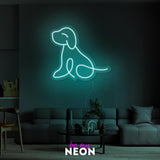 "Doggy Hund Dog" Leuchtmotiv aus LED Neon