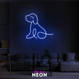 "Doggy Hund Dog" Leuchtmotiv aus LED Neon