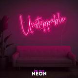 "unstoppable" LED Neonschild