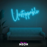 "unstoppable" LED Neonschild