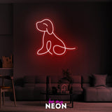 "Doggy Hund Dog" Leuchtmotiv aus LED Neon
