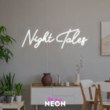 "Night Tales - Nachtgeschichten" Leuchtmotiv aus LED Neon