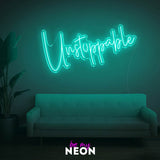 "unstoppable" LED Neonschild