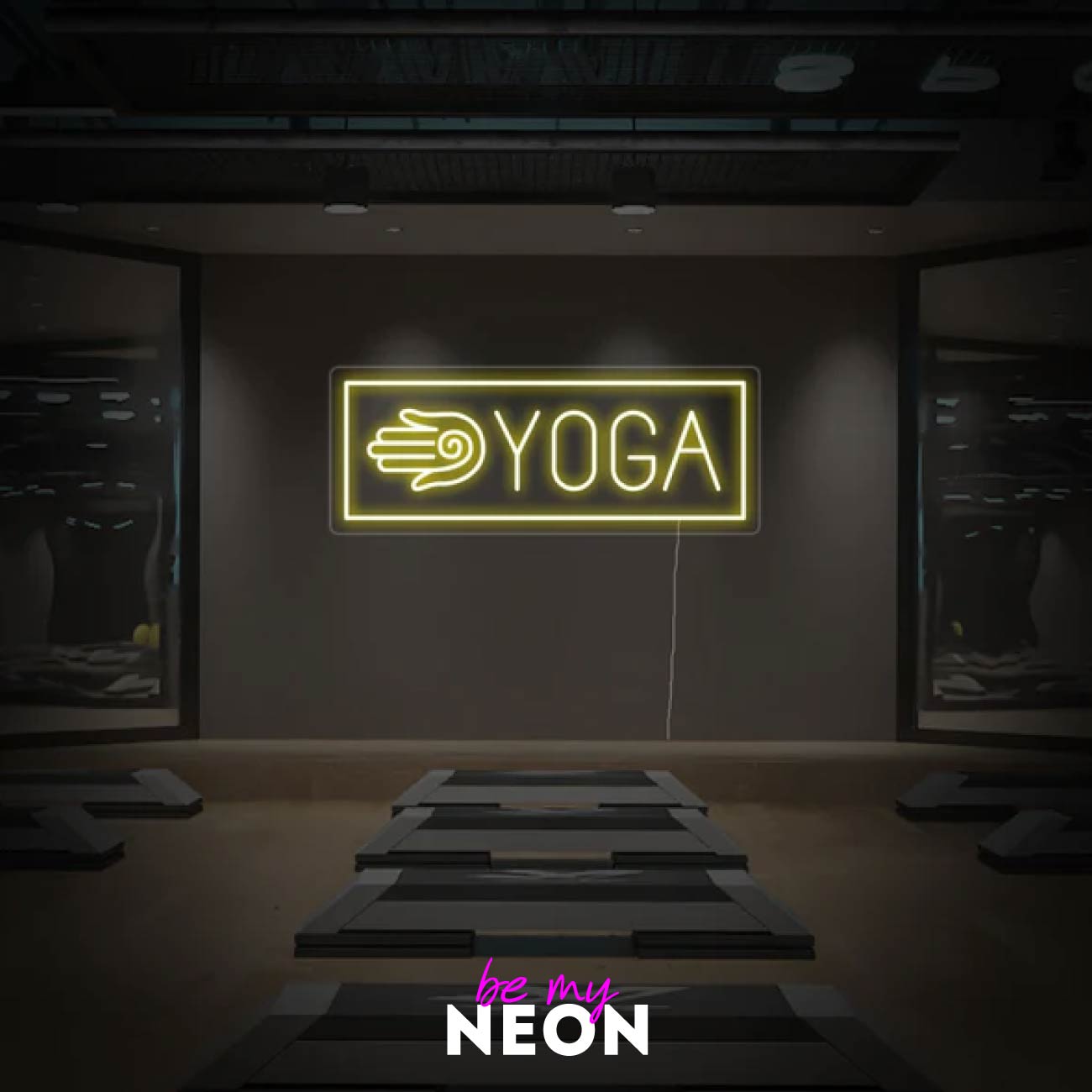 "Yoga Sign Meditation" LED Neonschild