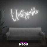 "unstoppable" LED Neonschild