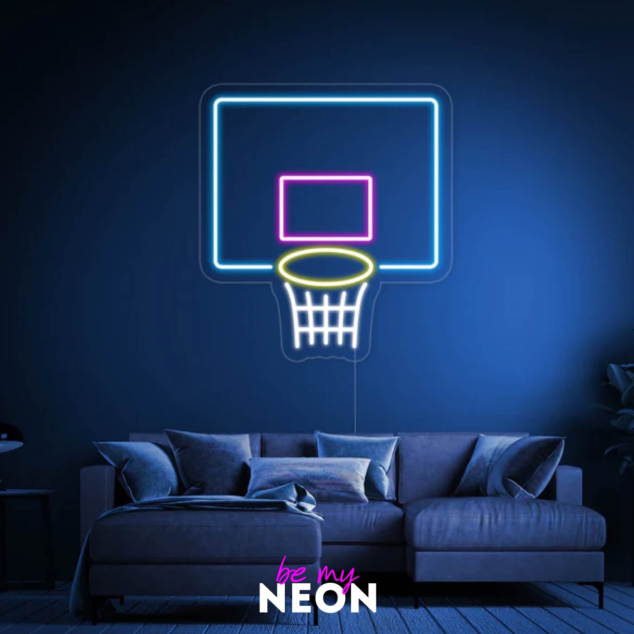 "Basketball Korb" LED Neonschild