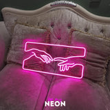"trust" Leuchtmotiv aus LED Neon