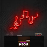 "Musik" Leuchtmotiv aus LED Neon