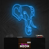 "Elefant" Leuchtmotiv aus LED Neon