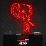 "Elefant" Leuchtmotiv aus LED Neon