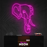 "Elefant" Leuchtmotiv aus LED Neon