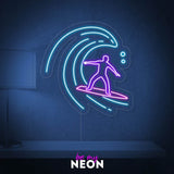 "Surfer Welle" LED Neonschild