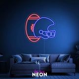 "Rugby - Sport Symbol" LED Neonschild