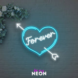 "Forever Herz" Liebes - Leuchtmotiv aus LED Neon