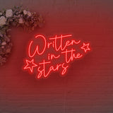 "Written in the Stars’" Liebes - Leuchtmotiv aus LED Neon