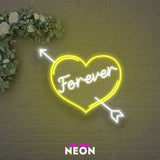 "Forever Herz" Liebes - Leuchtmotiv aus LED Neon