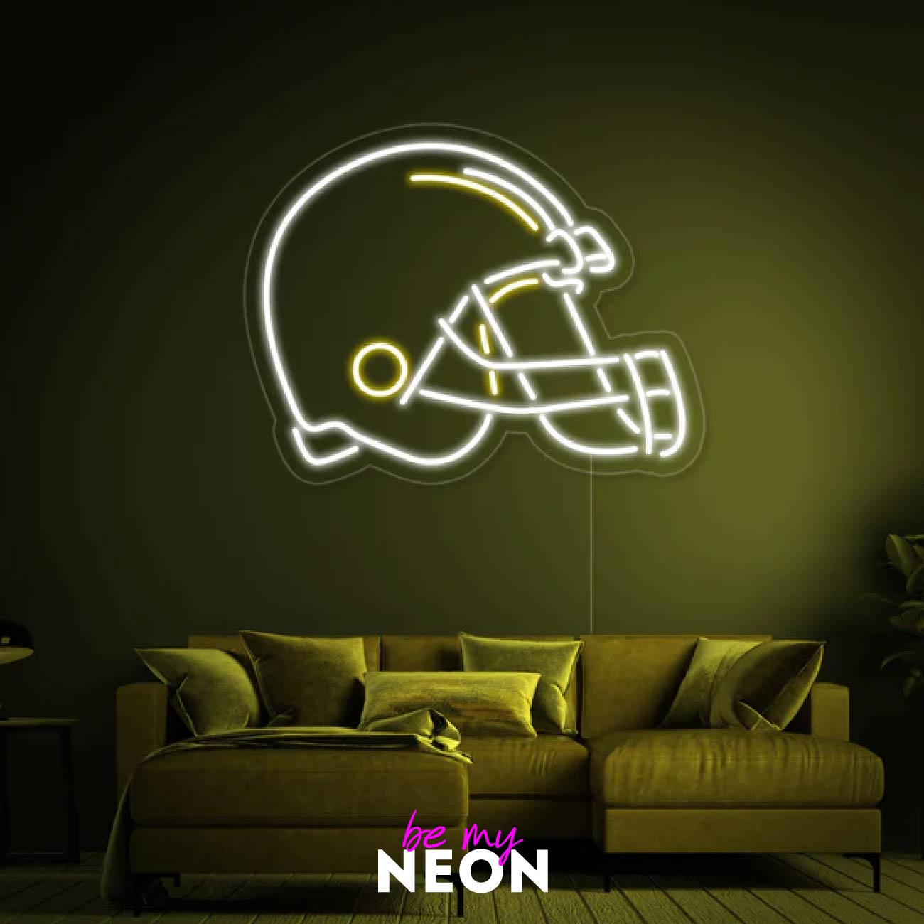 "Rugby Helm - Sport" LED Neonschild