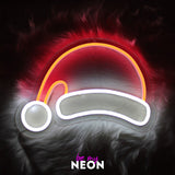 "Weihnachts - Hut Deko" Leuchtmotiv aus LED Neon
