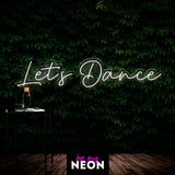 "Lets Dance" Leuchtmotiv aus LED Neon