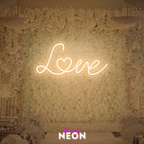 "Love 2" Leuchtmotiv aus LED Neon