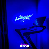 "Stronger - Fitnessstudio" LED Neonschild