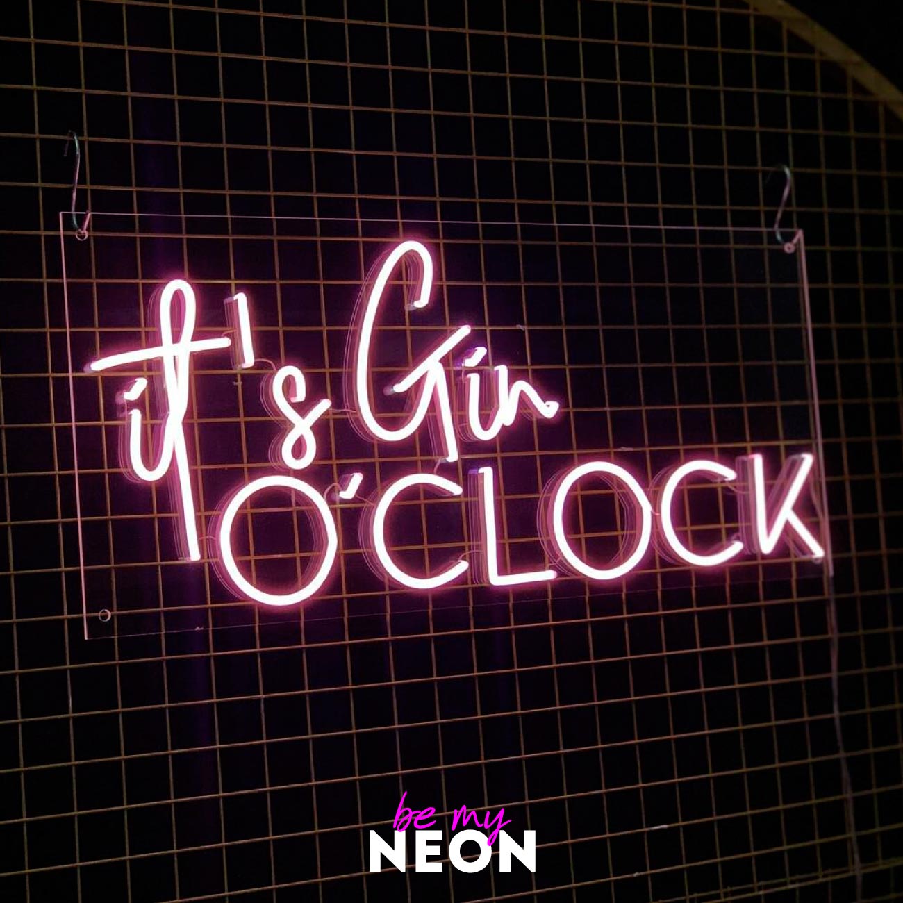 "it is Gin o clock" LED Neonschild