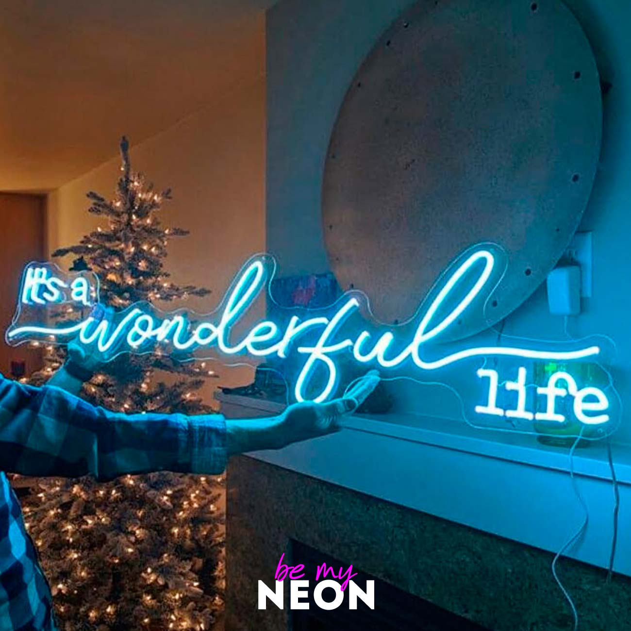 "it is a wonderful life" Leuchtmotiv aus LED Neon