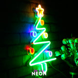 "Weihnachtsbaum - Deko" Leuchtmotiv aus LED Neon
