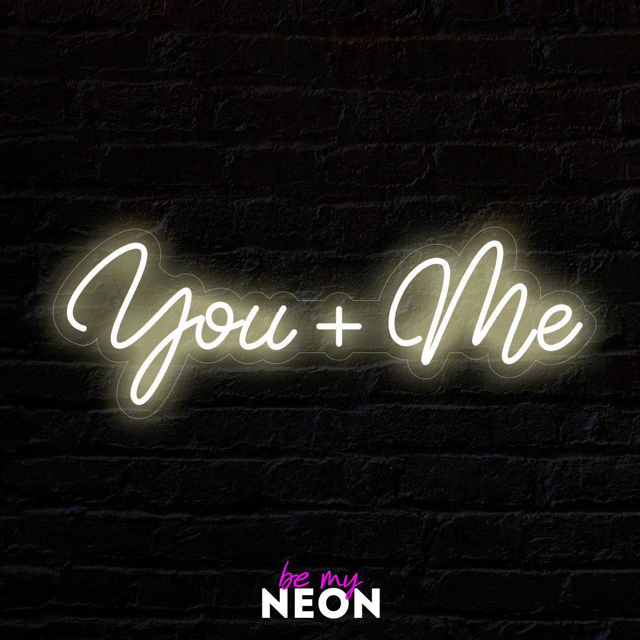 "You + Me II" Liebes - Leuchtmotiv aus LED Neon