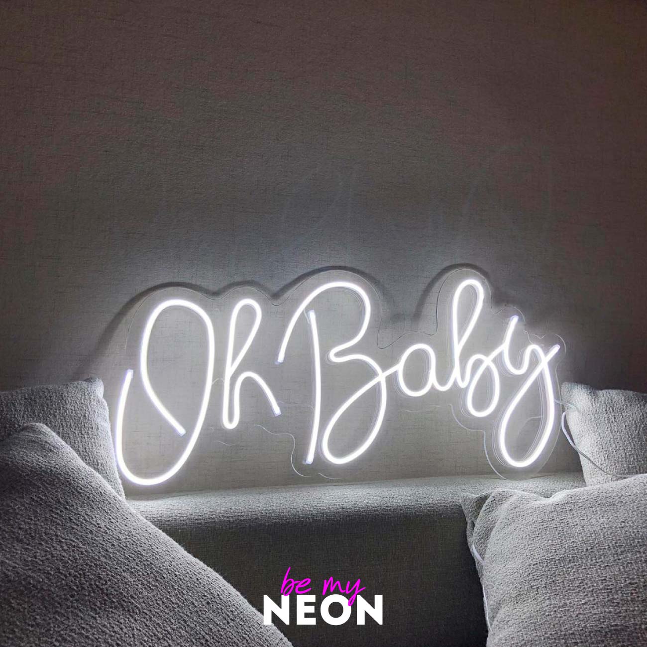 "Oh Baby" Liebes - Leuchtmotiv aus LED Neon