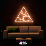 "Kuss" Leuchtmotiv aus LED Neon