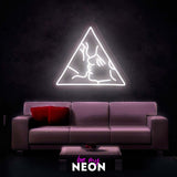 "Kuss" Leuchtmotiv aus LED Neon